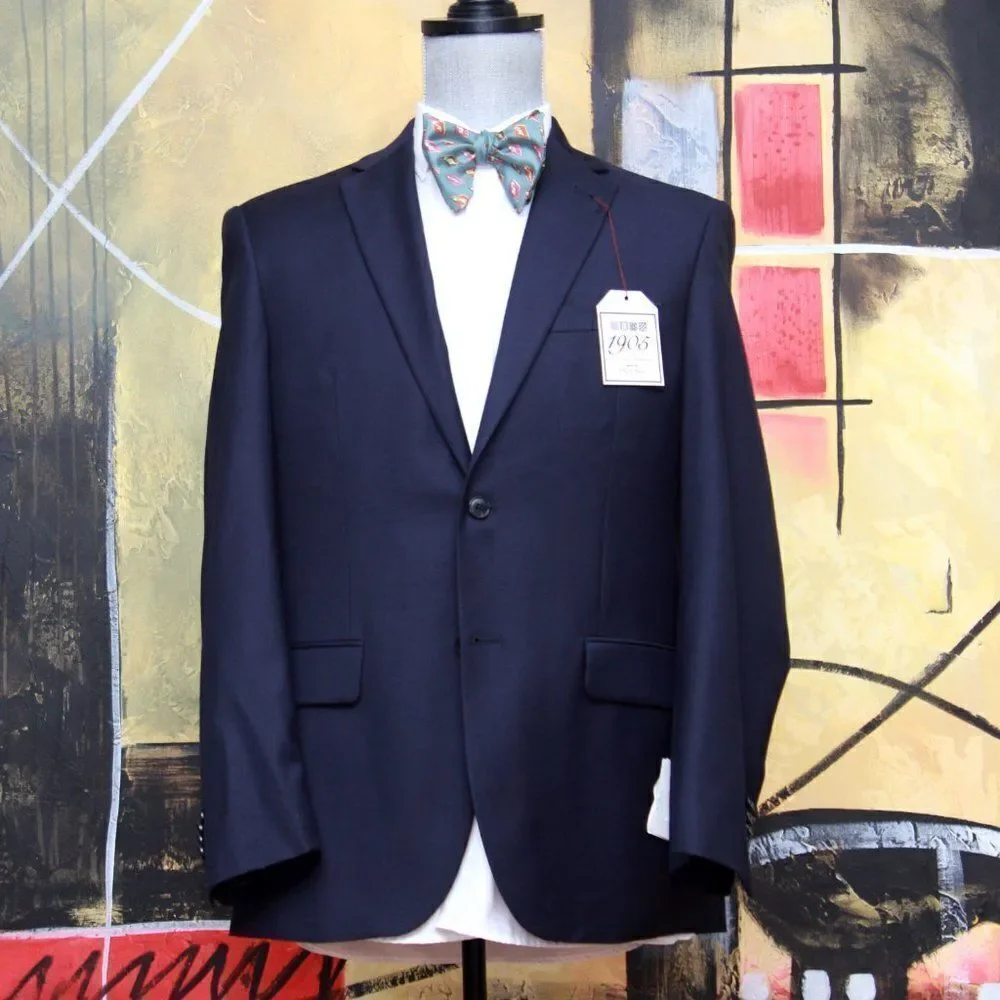 37/38R Jos A Bank 1905 Navy Sportcoat Blazer Custom‎ Made C080661